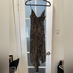 Misha velour leopard dress size 0